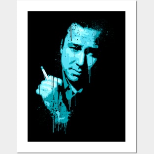 BILL HICKS (BLUE) Posters and Art